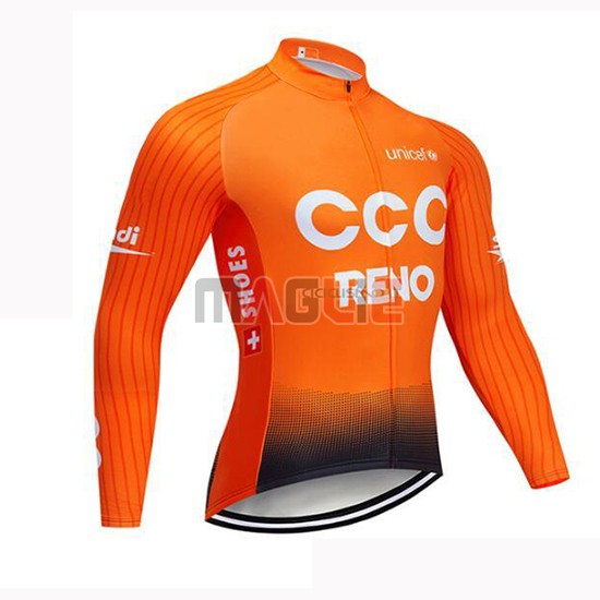 Maglia CCC Manica Lunga 2019 Arancione - Clicca l'immagine per chiudere